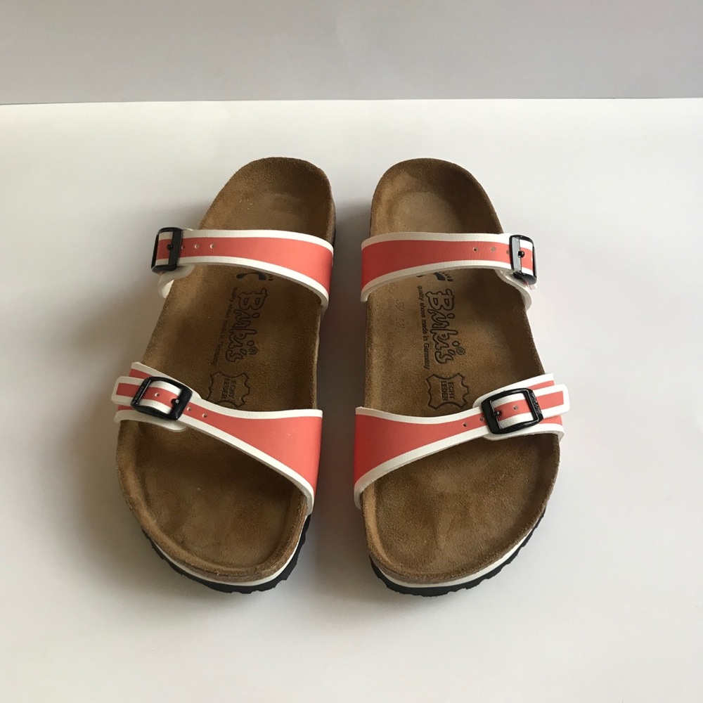 Birkenstock Tahiti Coral Outline White EU 37
